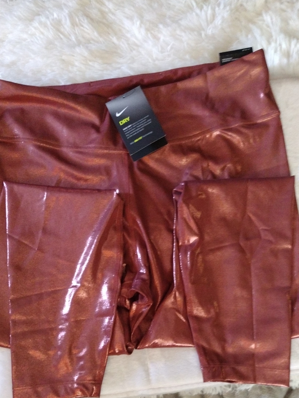 Nike Women’s Shiny Rose Gold Leggings